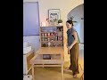 棚だと思ったら…テーブルだった😳#インテリア #収納家具 #省スペース家具 #一人暮らし #多機能家具 #折りたたみテーブル #収納術