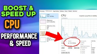 Boost Processor or CPU Speed in Windows 10/11 | Fix Lag & Increase FPS Make Computer 200% Faster