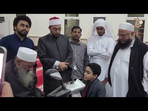 سماع واستمتاع الشيخ الحويني بتلاوة متسابقي تيجان النور في زيارة خاصة تلاوة المتسابق شهاب أحمد 