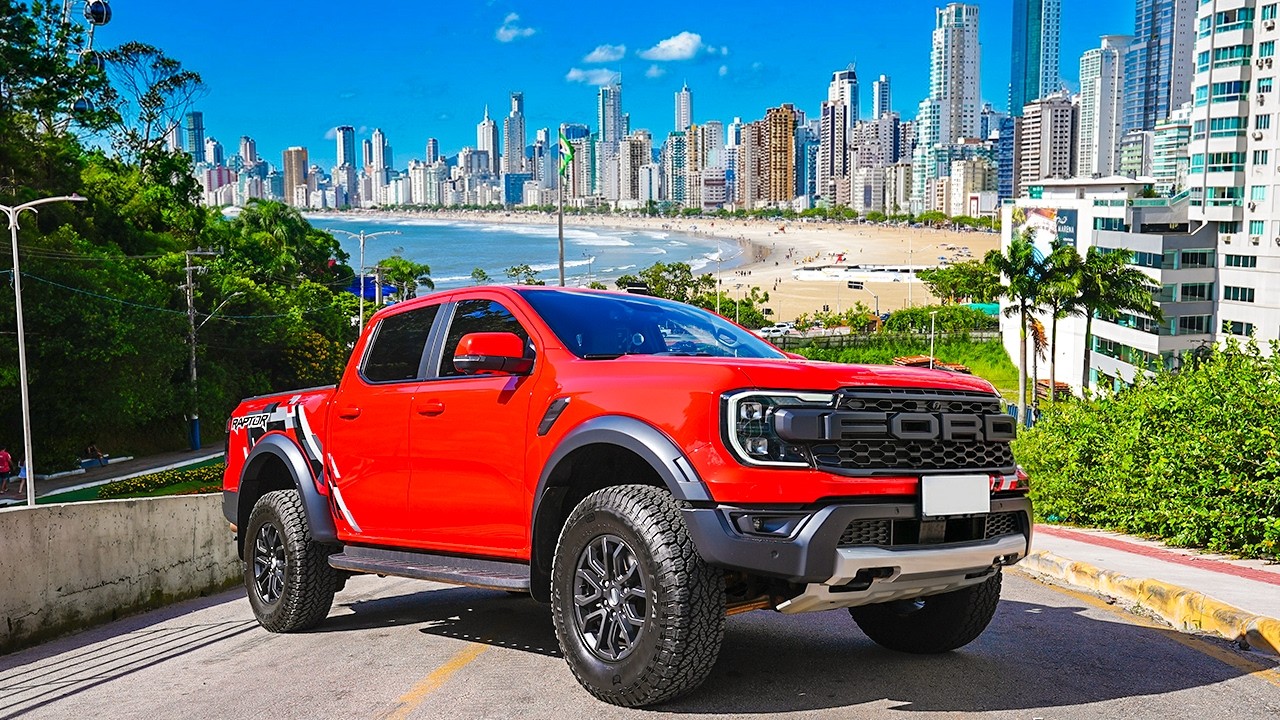 FUI PARA PRAIA DE FORD RAPTOR ! - YouTube