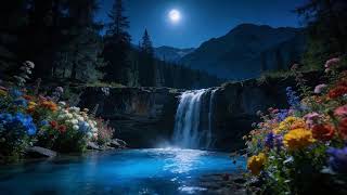 Insomnia Relief 🌙 Gentle Piano Music &amp; Night River Sounds for Peaceful Sleep