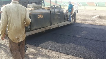 laying of Bitumen by Sensor Paver