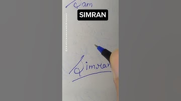 ✍️ Simran Stylish Signature in English | Name Art with Moments Song 🎵 #shorts #simran