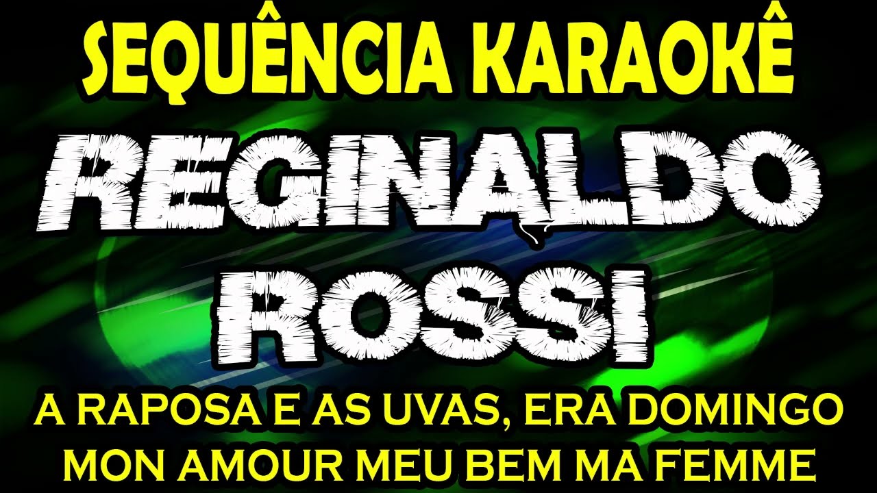 Pout-pourri -Medley -Reginaldo Rossi -Playback - Karaokê