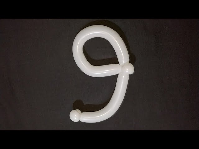 How to make a one balloon number Nine 