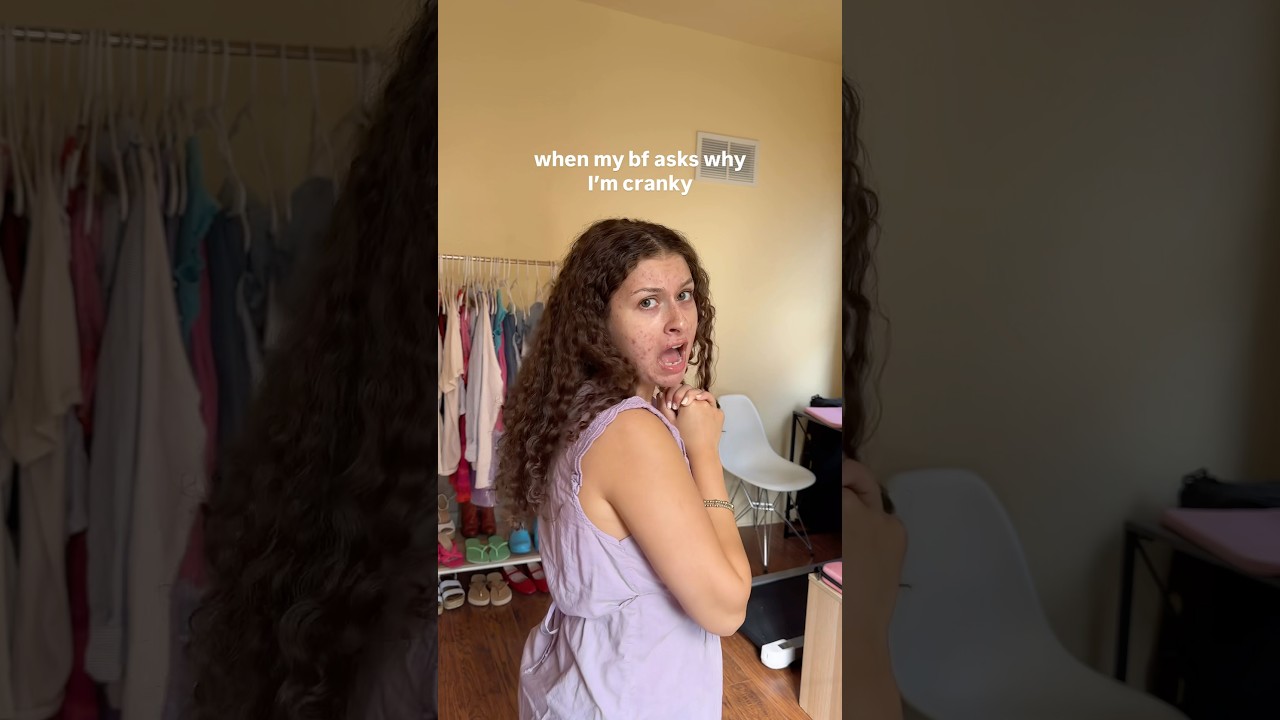 when my bf asks why I’m cranky 🥺🍔 
