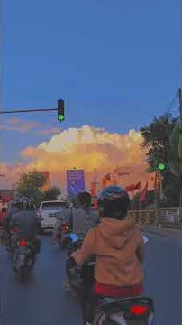 Mentahan/Polosan Video Perjalanan Senja di Lampu Merah | Buat story wa | Terbaru 2021
