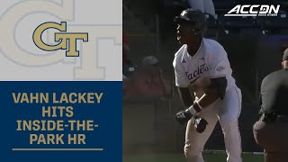 Georgia Tech's Vahn Lackey Hits Inside-The-Park Home Run