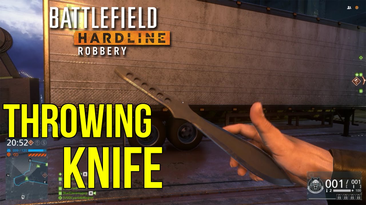 THE THROWING KNIFE! Battlefield Hardline Robbery Impressions & Gameplay