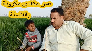 عمر متغدى مكرونة بالبشاميلة