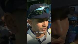 Shubman Gill reacts to his MAGICAL innings of 269 against England #cricket #shorts
