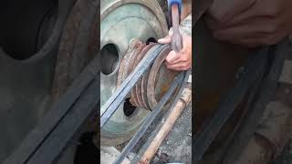 Rubber installation technique for gear wheel drive #shorts #technical #tools