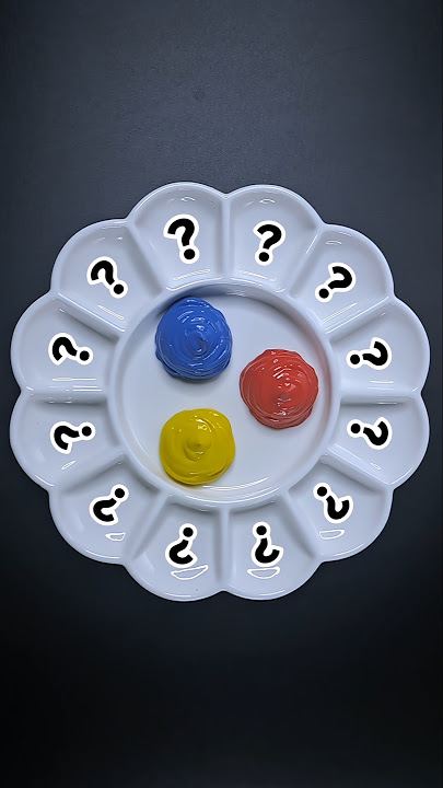 🎨 Making 12 colors with only from red, yellow, blue #mixingcolor #satisfying #short