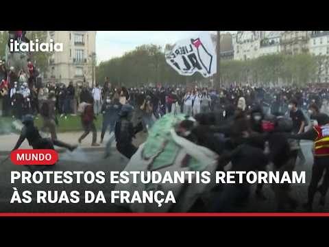 STUDENT PROTESTS RETURN TO THE STREETS OF FRANCE