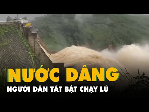 Video Người dân tất bật chạy lũ khi nước sông Vu Gia dâng... - youtube
