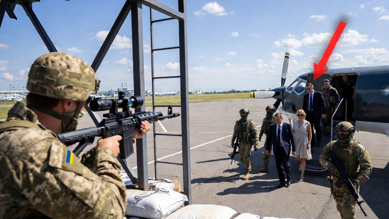 Снайпер, скрывавшийся в аэропорту, нейтрализовал генералов, сошедших с самолёта