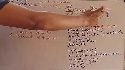 Les structures de données - listes chainées en c partie 4