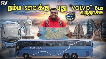🔥தமிழ்நாட்டுக்கு வந்தாச்சு புத்தம் புது SETC Volvo Multi-Axle AC Semi Seater Bus Review!!#volvobus