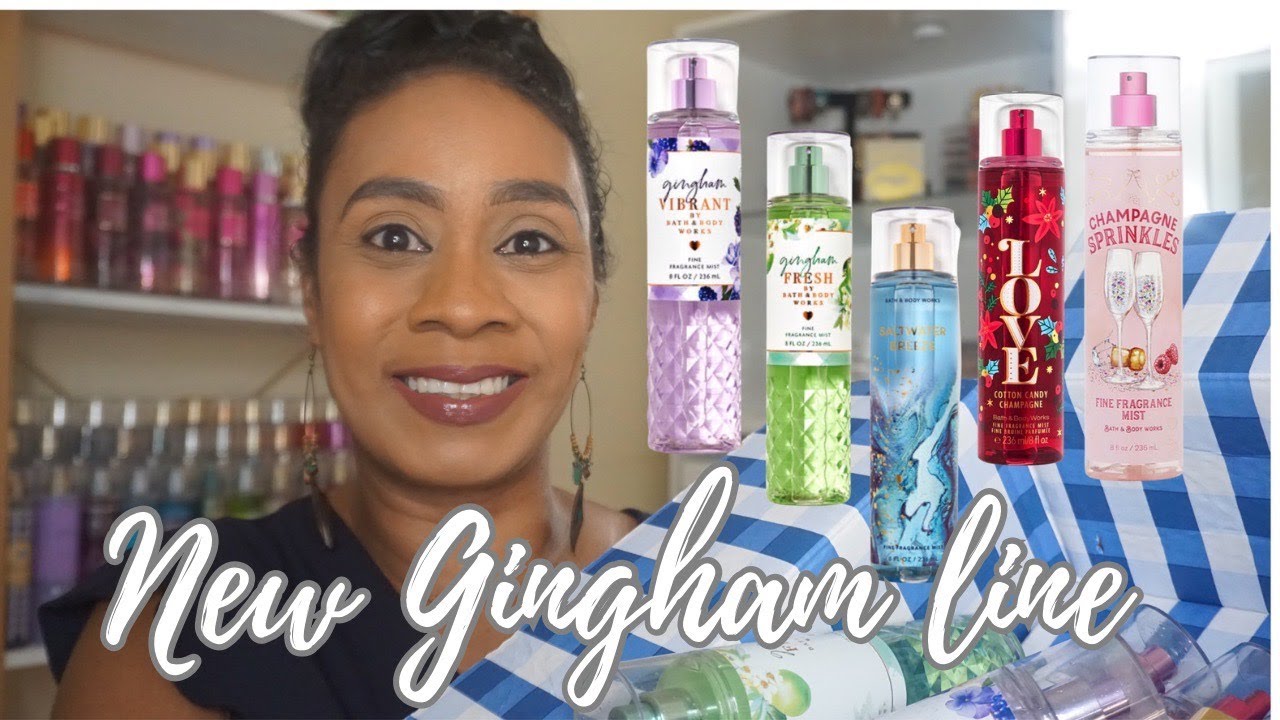 Bath & Body Works Body Mist Haul *NEW* Gingham Collection Worth It? 🍓🍑🌸🫐🍐 🤔 YouTube