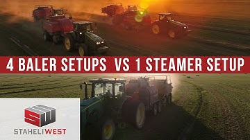 One Steamer vs. Four Hay Balers: The Smart Haymaking Choice