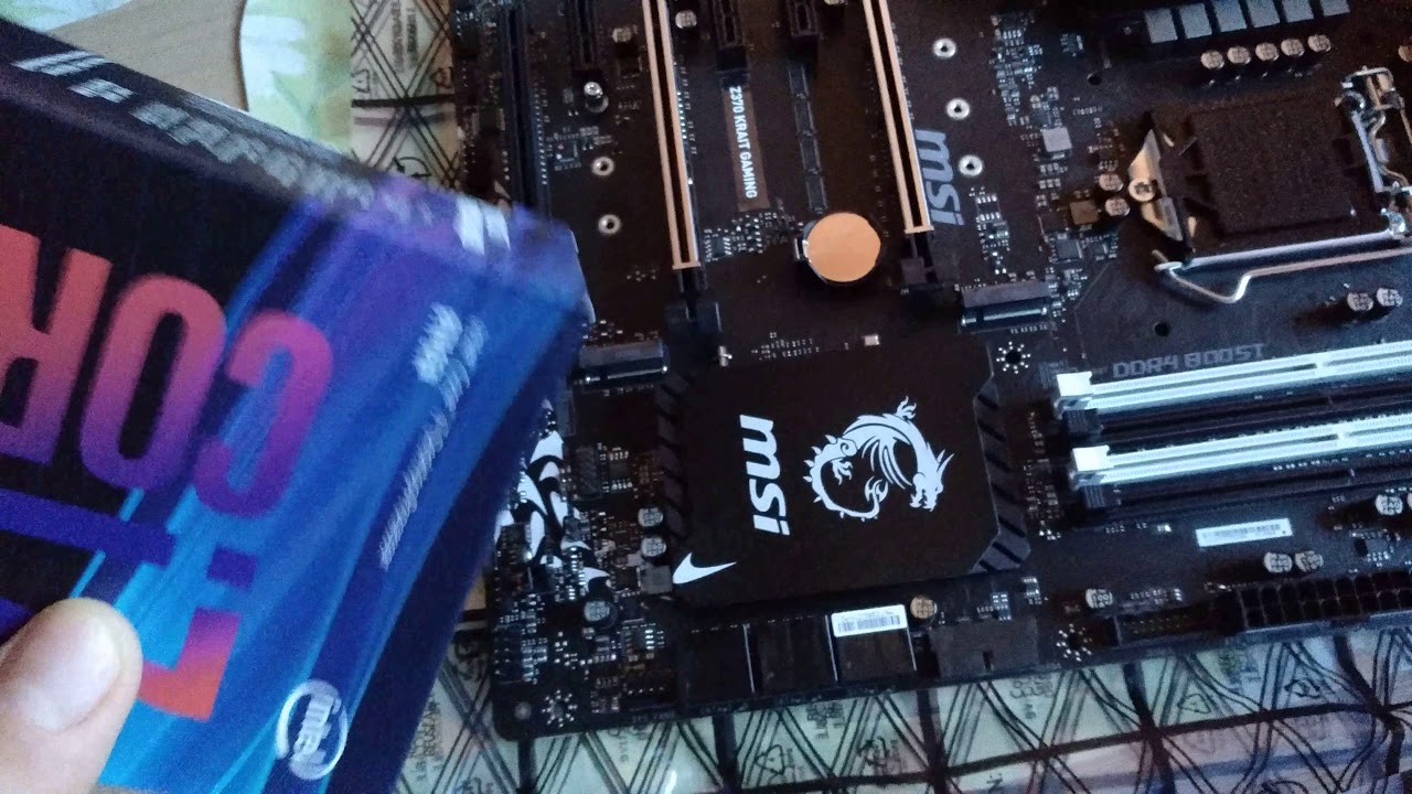 MSI Z370 Krait Gaming Quick Unboxing and overview YouTube