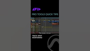 See how to use Track Input monitoring in Pro Tools