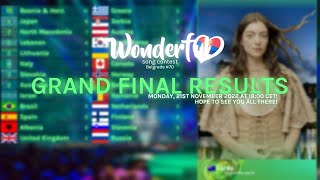 Grand Final Results • Belgrade • Wonderful Song Contest #70