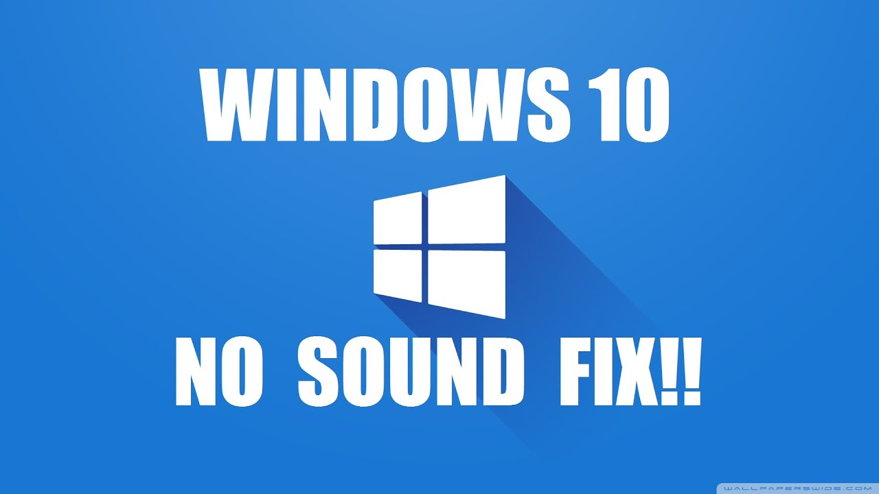 no sound windows 10