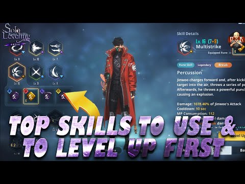 [Solo Leveling: Arise] - The BEST Sung Jinwoo skills to LEVEL UP & USE! System & skills explained