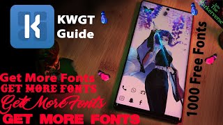 KWGT Guide - How to Get More then 1000+ Free Fonts!! screenshot 3