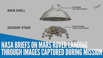 NASA briefs on Mars rover landing through images captured during mission