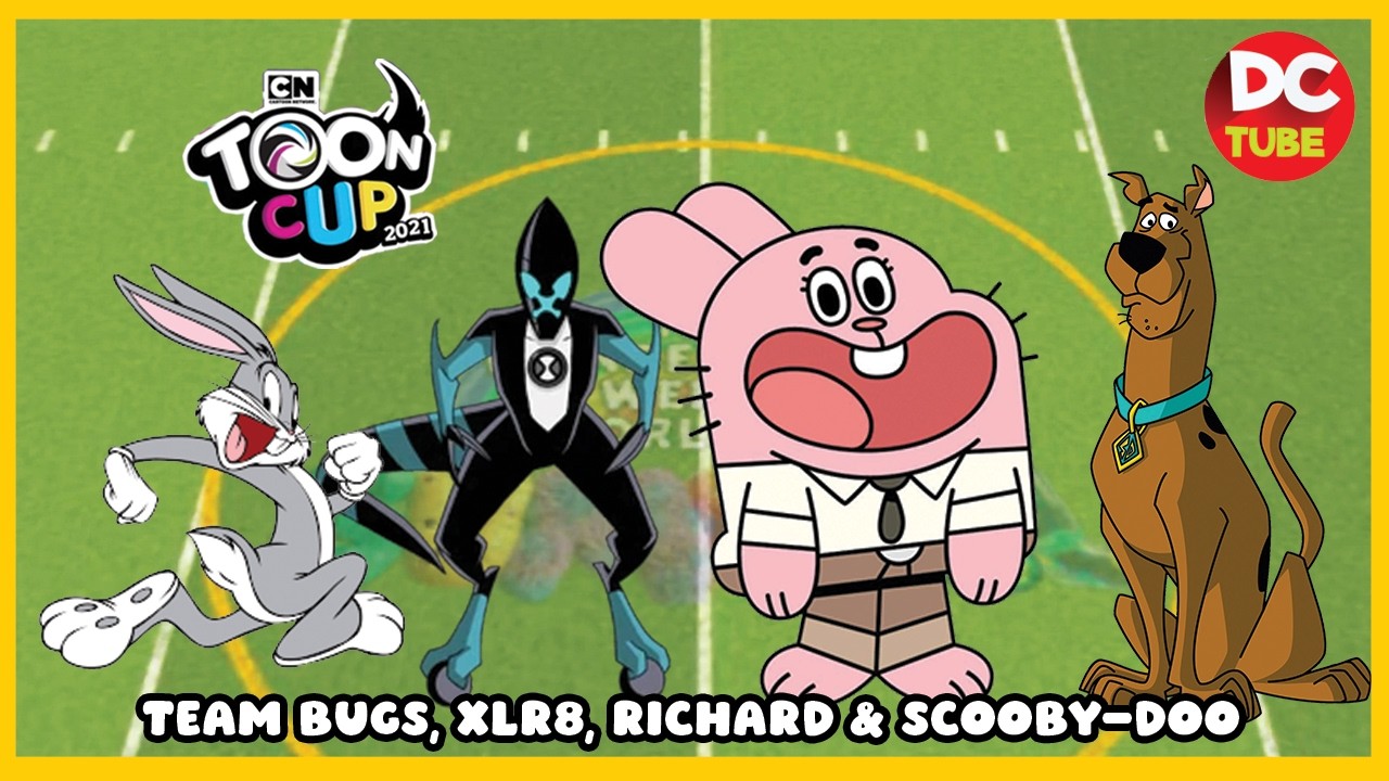 Кубок мультфильмов - Команда Багз, XLR8, Ричард и Скуби-Ду #футбол