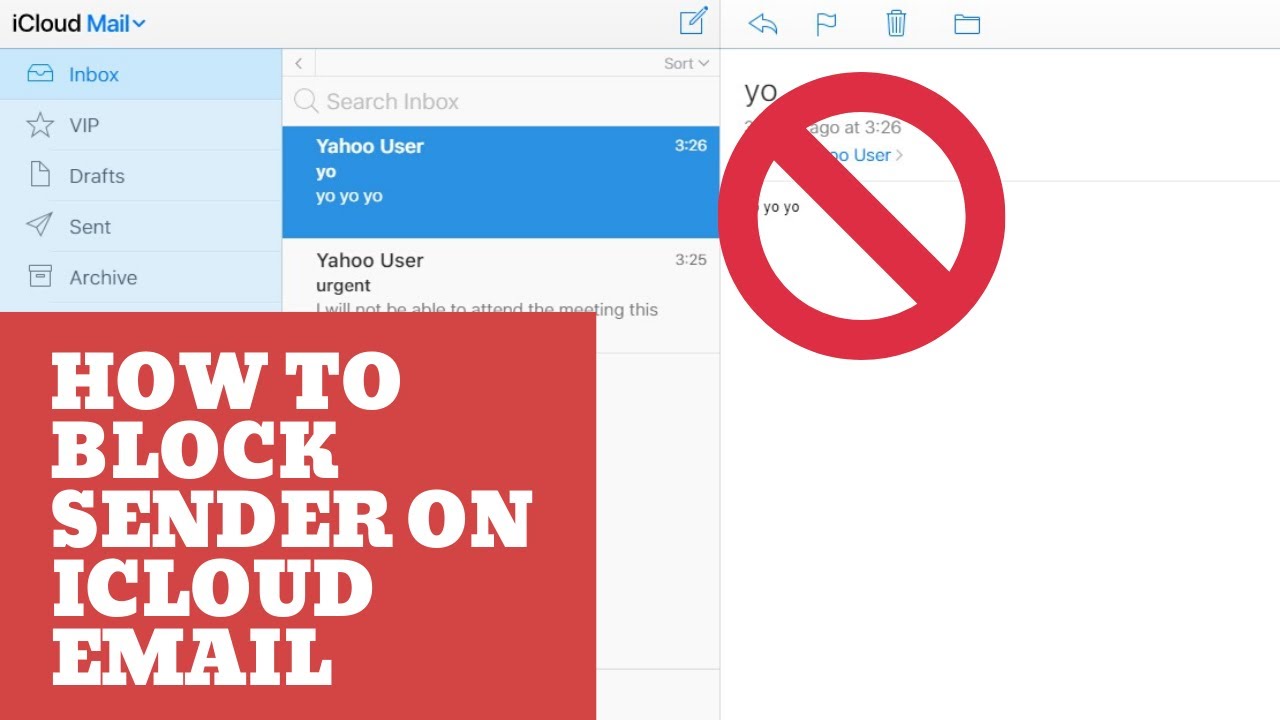 how to block emails on icloud