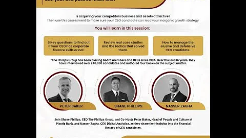 M&A Strategy - Digital Analytica