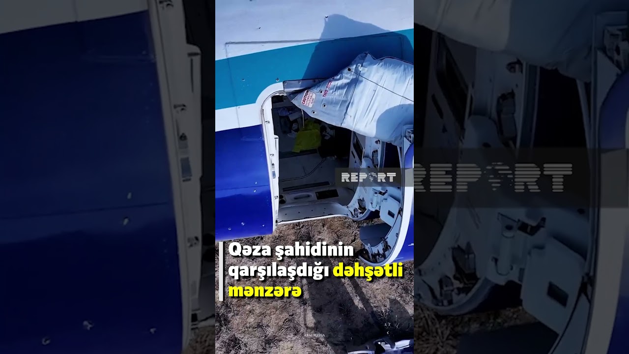 AZAL təyyarəsinin qəza anı: xilasa qaçan qazax hərbçini sarsıdan mənzərə