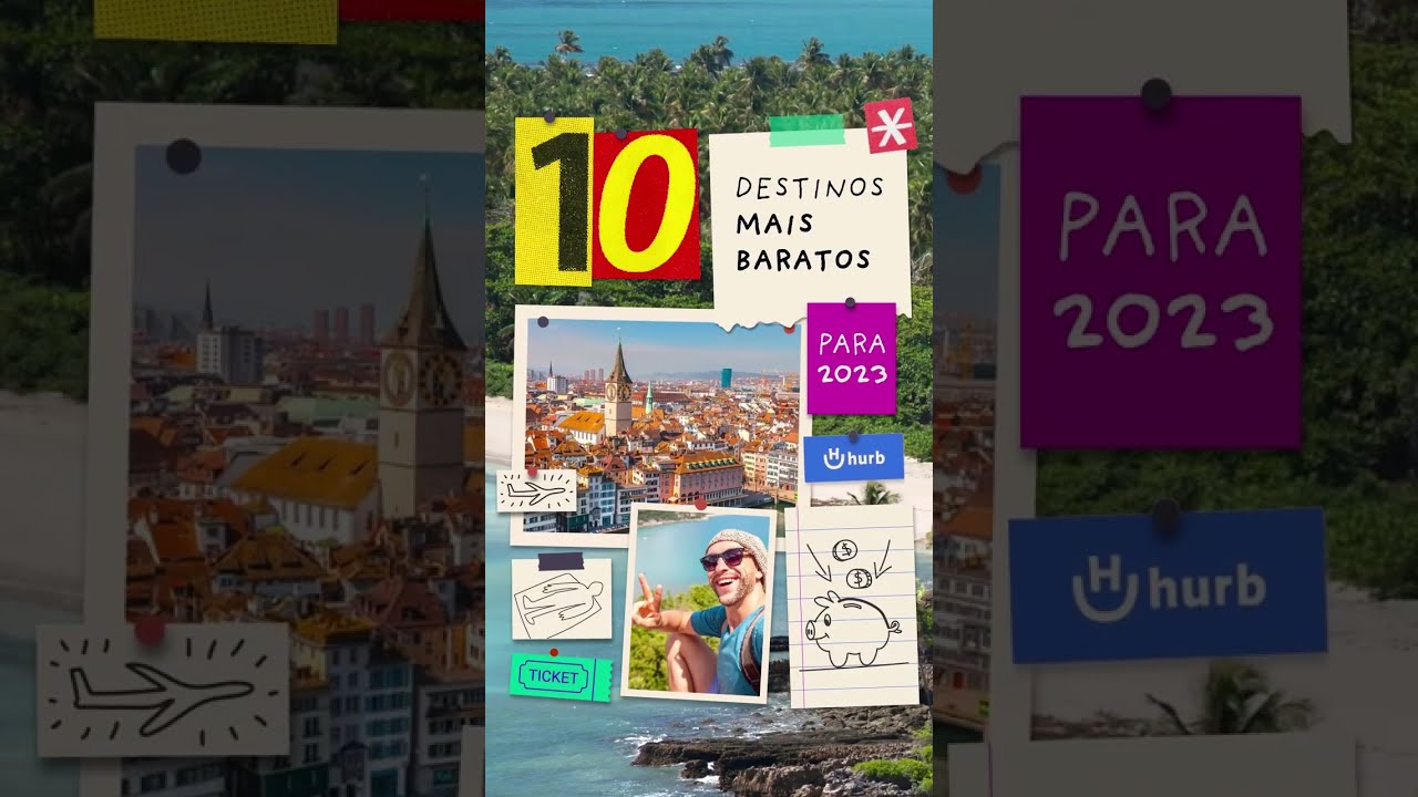 10 Destinos mais BARATOS para viajar em 2023 ✈️ #shorts