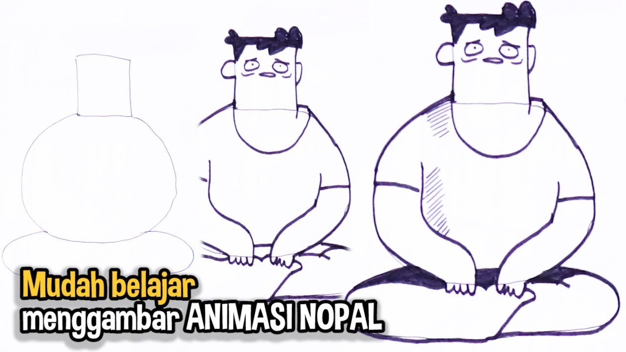 WOW CARA MUDAH  MENGGAMBAR  ANIMASI  NOPAL YouTube