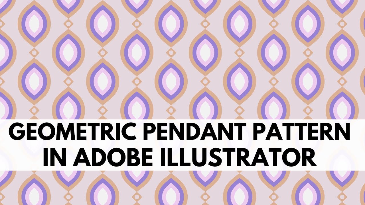 Illustrator - Geometric Pendant Pattern - Seamless Repeat Pattern ...