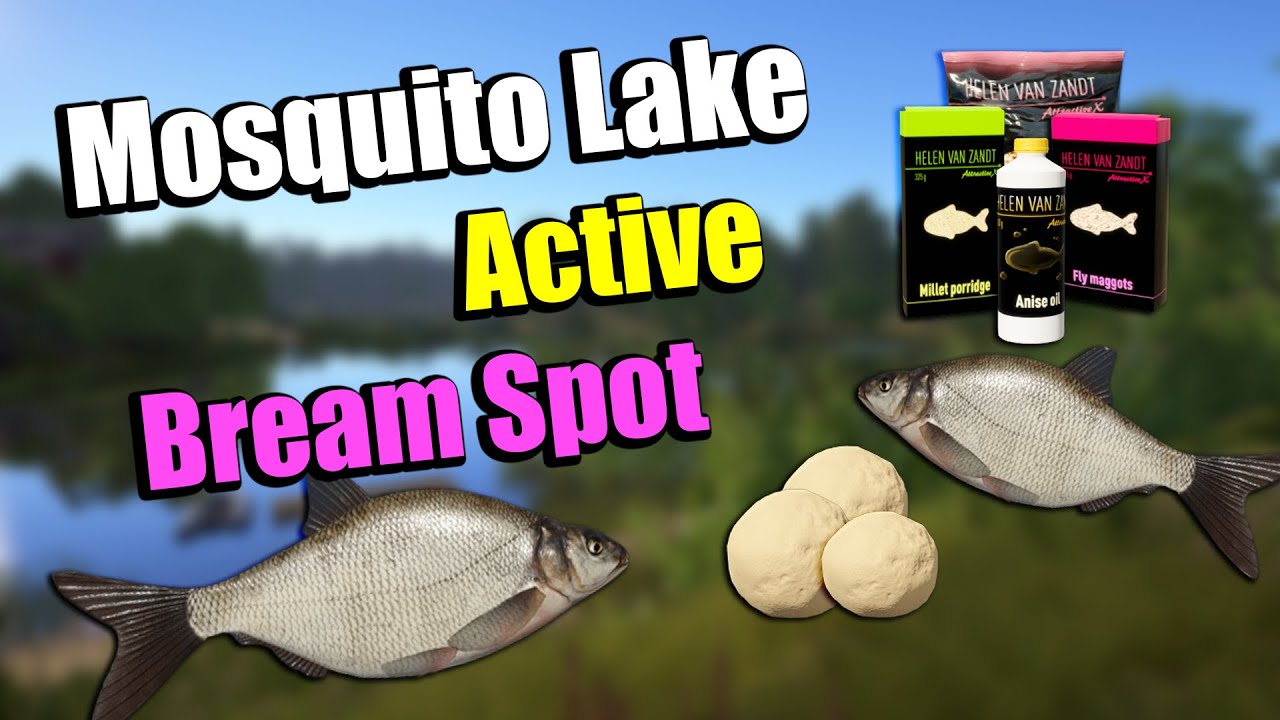🎣Russian Fishing 4 RF4 - Mosquito Lake  Active Bream Spot#2