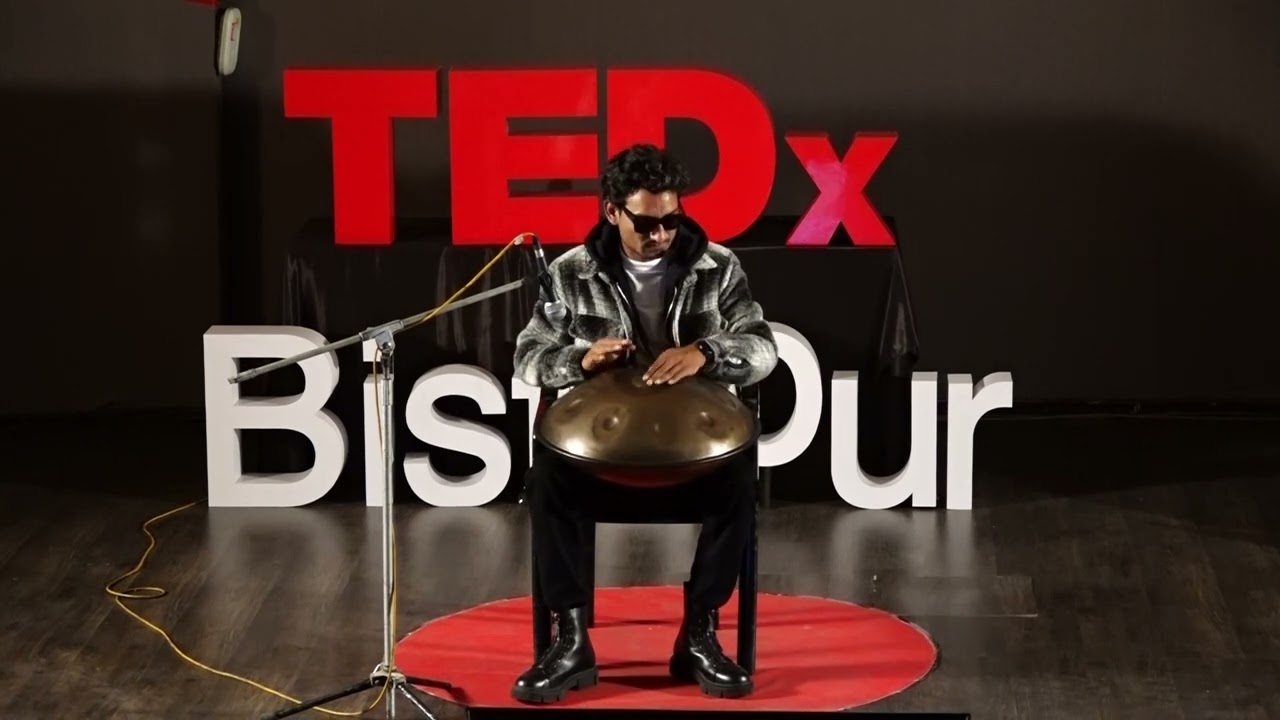 My Musical journey with Handpan: A divine connect | Sumit Kutani | TEDxBistupur