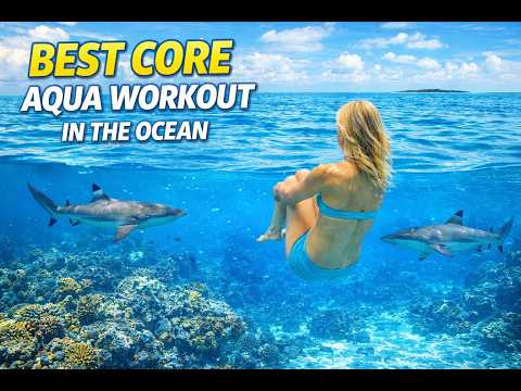 Aqua aerobics core workout in the ocean: Best Deep Core Water Exercises