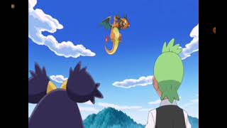 Ash's charizard almost seismic toss pignite