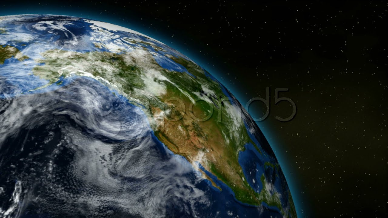 Loopable Earth Rotation Hd Ntsc Pal. Stock Footage - YouTube