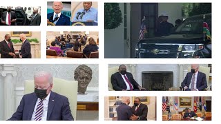 U S PRESIDENT JOE BIDEN MEETS UHURU KENYATTA AT WHITE HOUSE