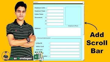 Add Scrollbar on Excel User form |
