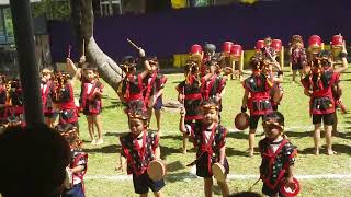 Twins Sports day 2023 october. Okinawa Eisa drums.