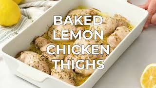 Baked Lemon Chicken Thighs
