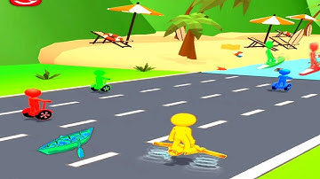 Shape shifting 🚴🚦🏃🚕🚁All levels Gameplay walkthrough Android, iOS Max  R7RMG | Level 207 | #shorts