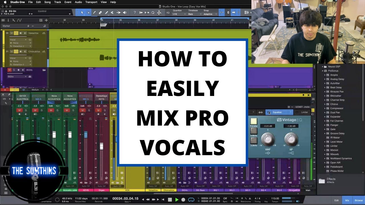 How To Easily Mix Pro Vocals (Start To Finish) - YouTube