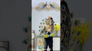 Useful product Peacock Wall clock #meesho #amazon #meeshofinds #clock